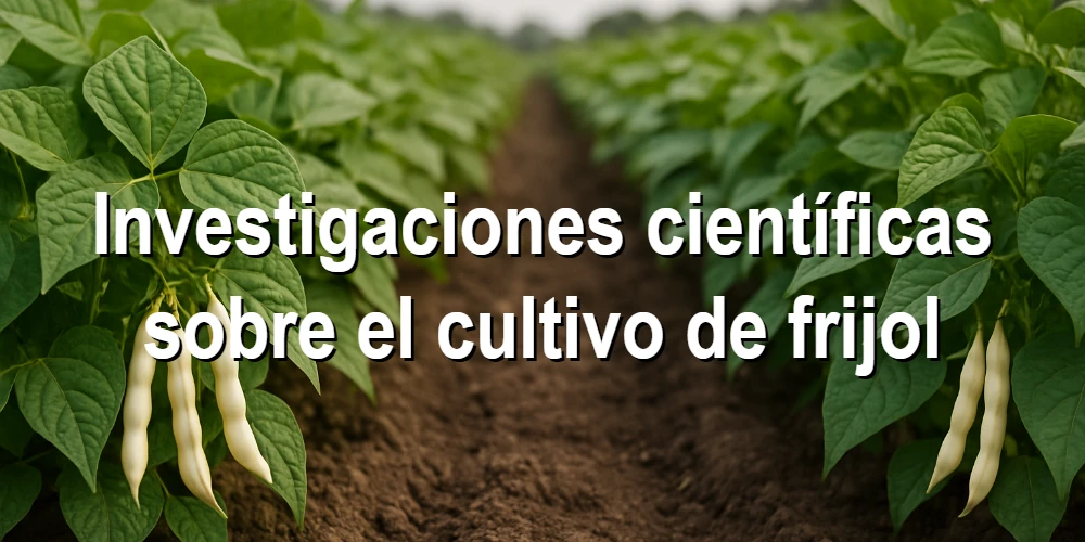 Investigaciones científicas sobre el cultivo de frijol