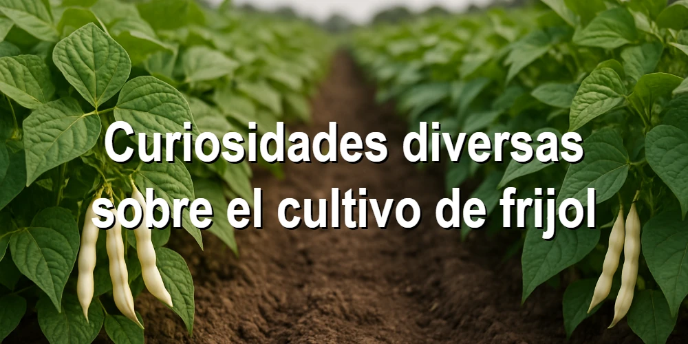 Curiosidades diversas sobre el cultivo de frijol
