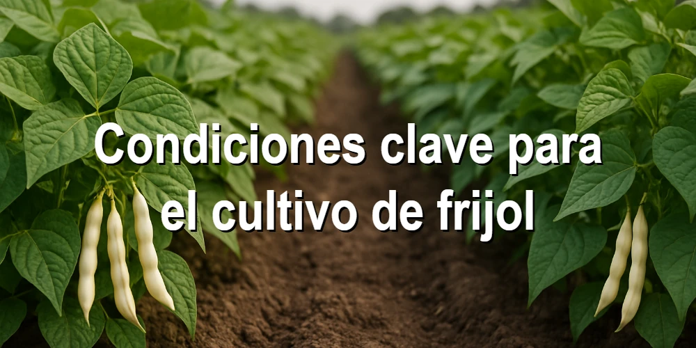 Condiciones clave para el cultivo de frijol